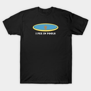 I Pee In Pools Dog T-Shirt